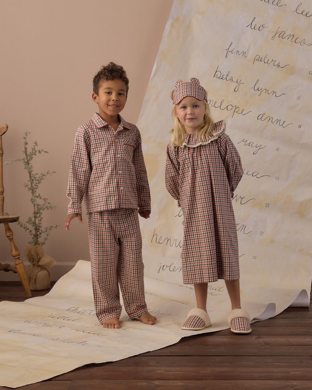 Girl's Nightgown | Holiday Gingham