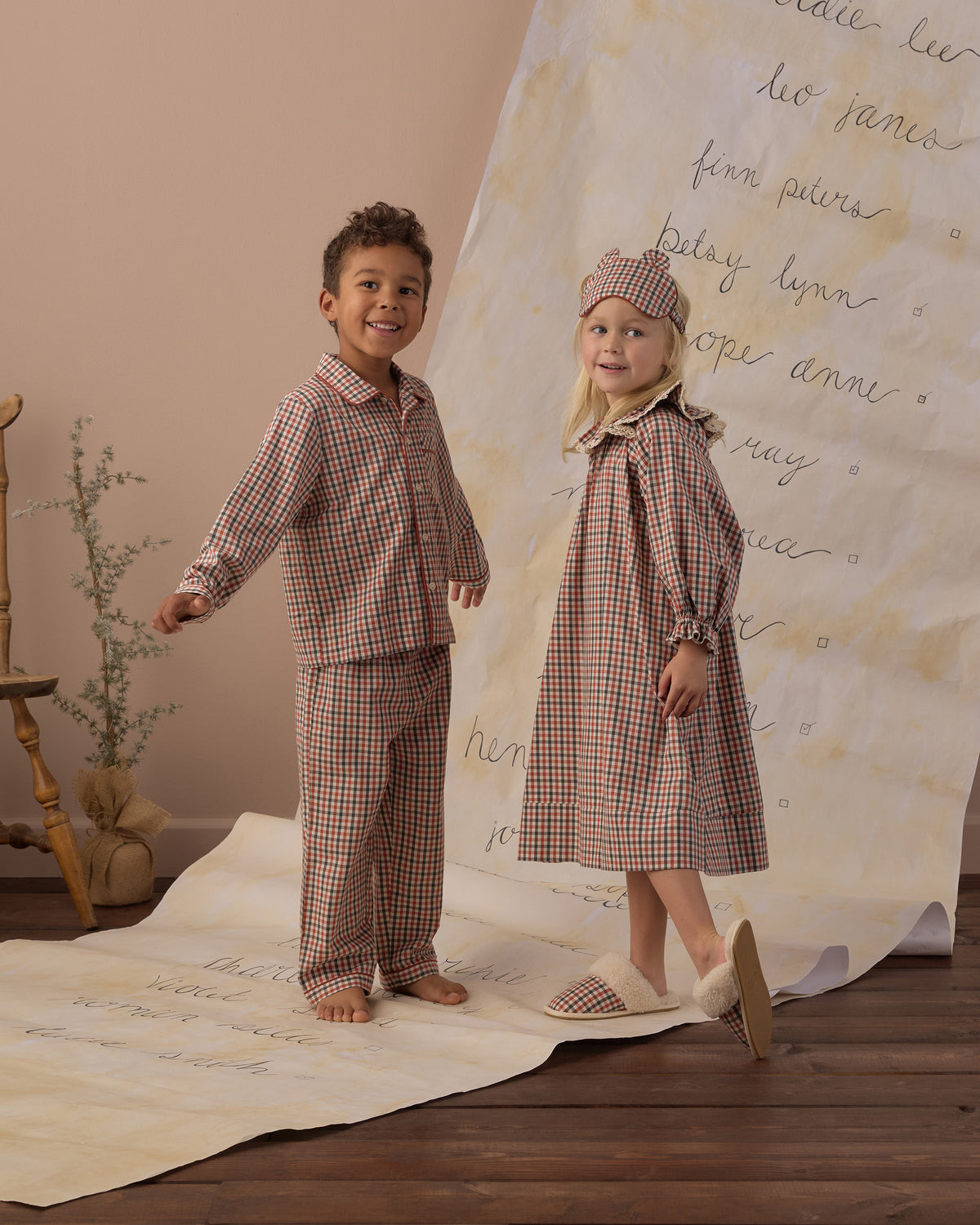 Girl's Nightgown | Holiday Gingham