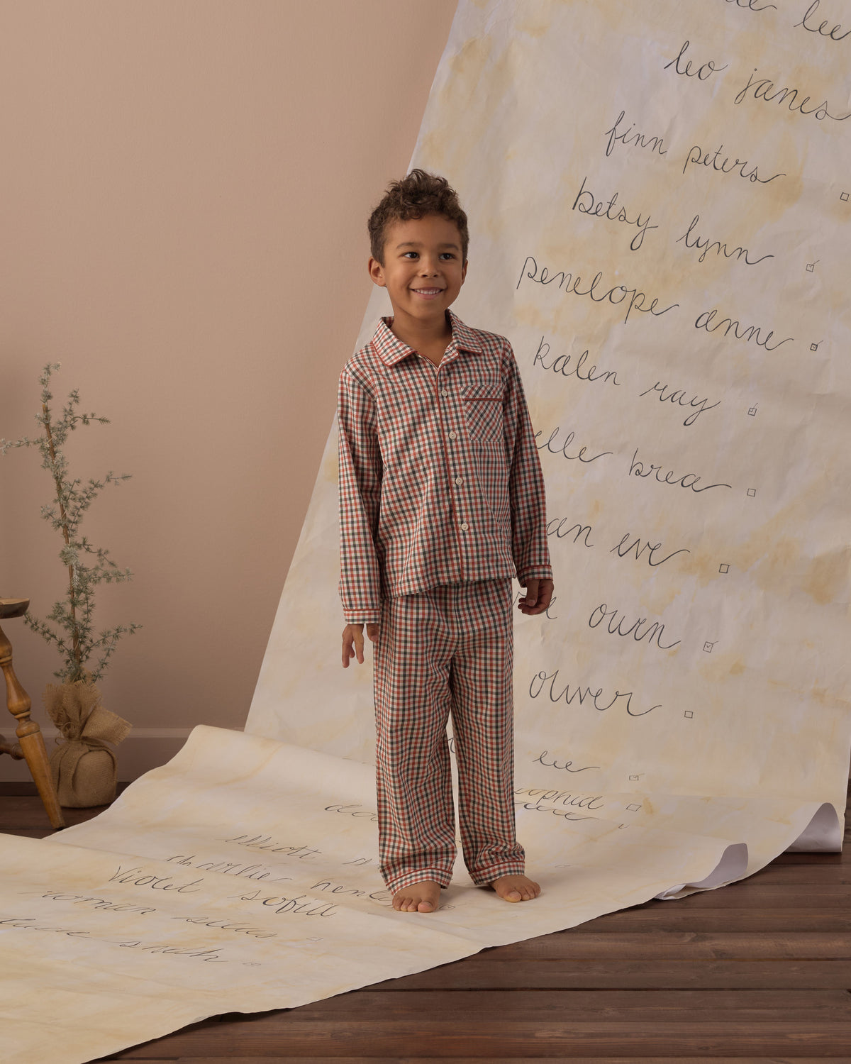 Long Sleeve Pajamas | Holiday Gingham