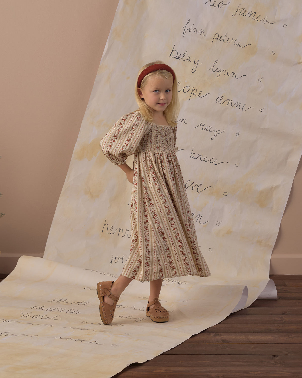 Della Dress | Floral Stripe