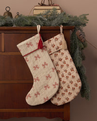Christmas Stocking | Peppermint Bows