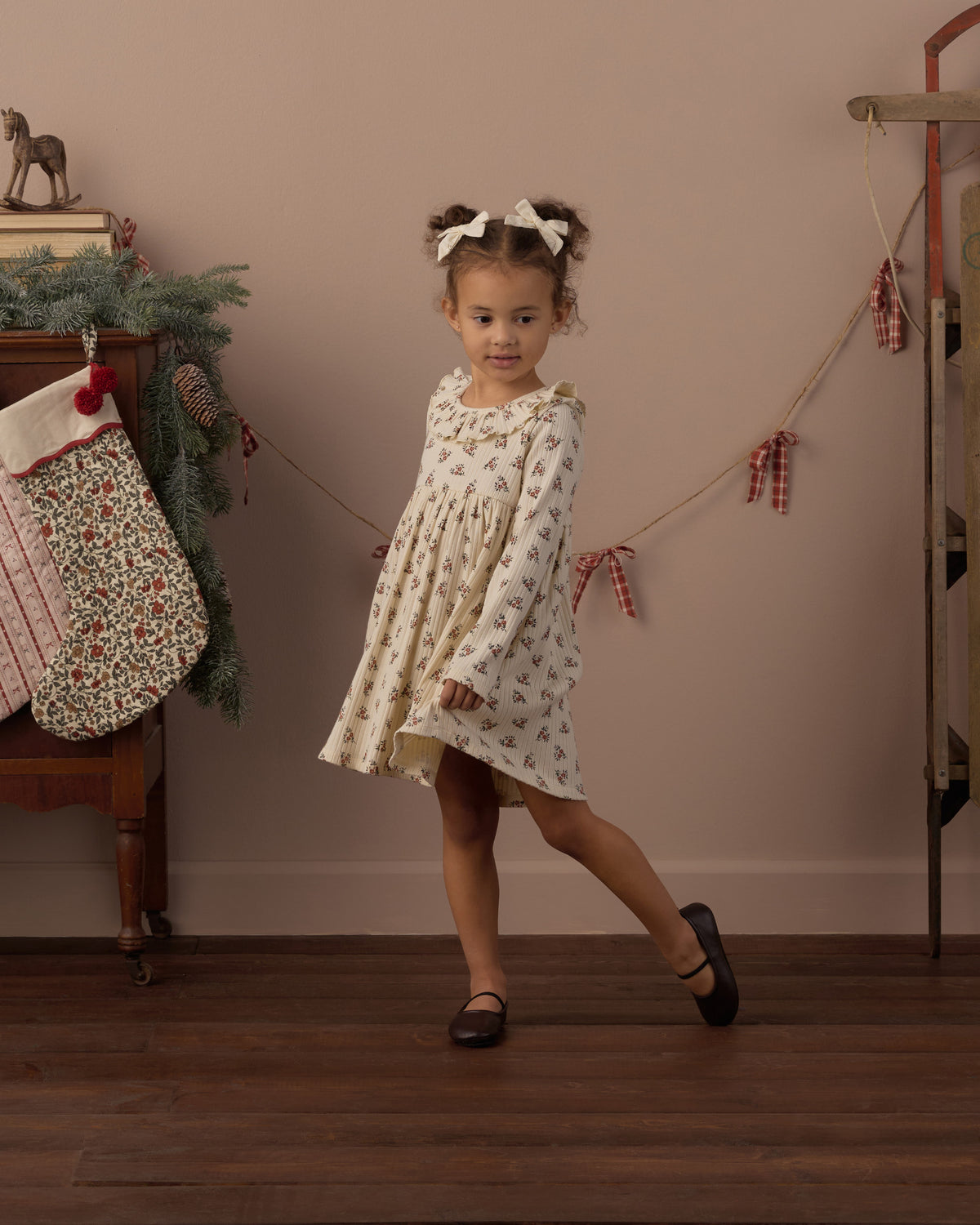 Ruffle Collar Dress | Ruby Bloom