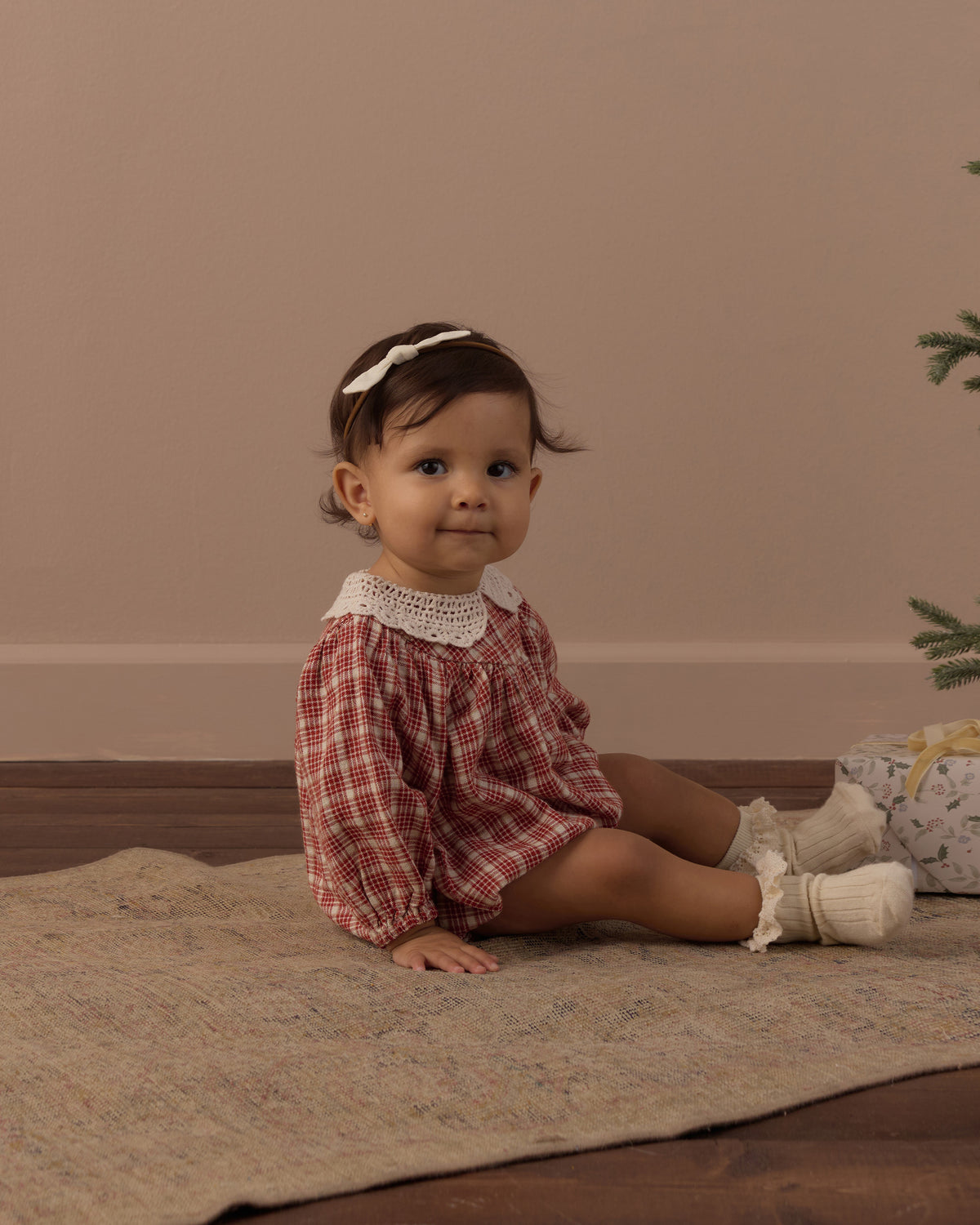Heidi Romper | Vintage Plaid