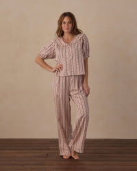 Women's Ruffle Pajamas | Candy Cane Lane
