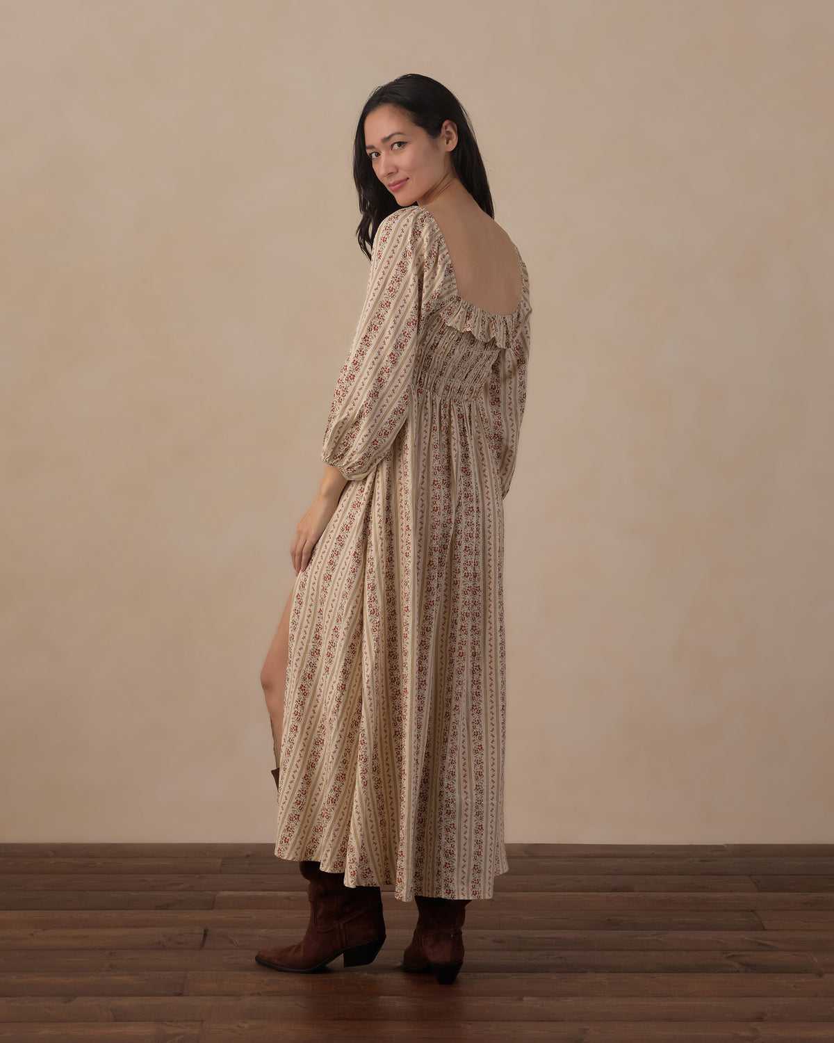 Women's Magnolia Dress | Floral Stripe