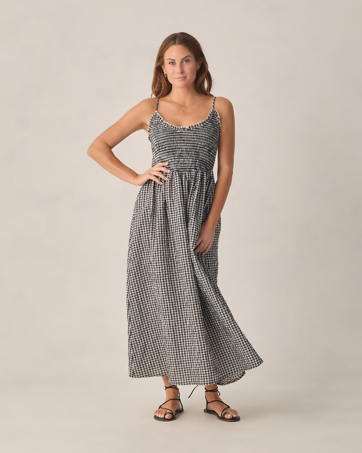 Chrissy Dress | Black Check