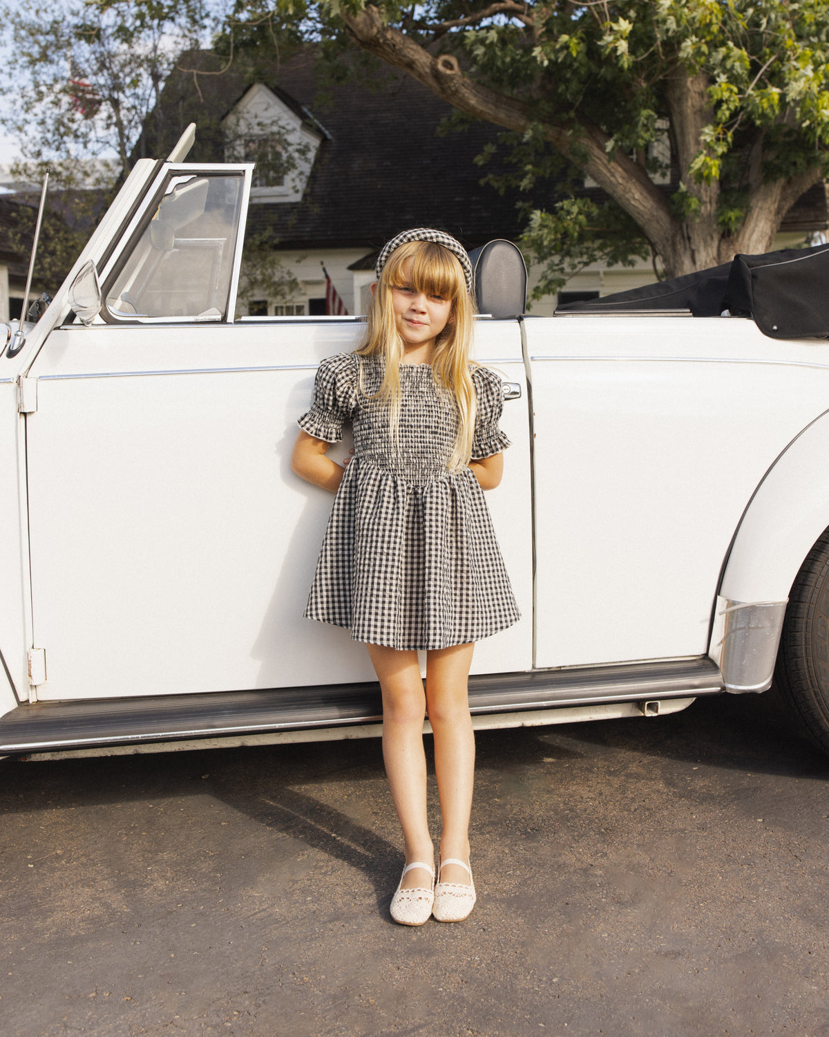 Louise Dress || Black Check
