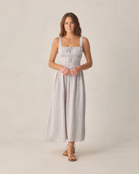 Primrose Maxi Dress | Light Blue Plaid