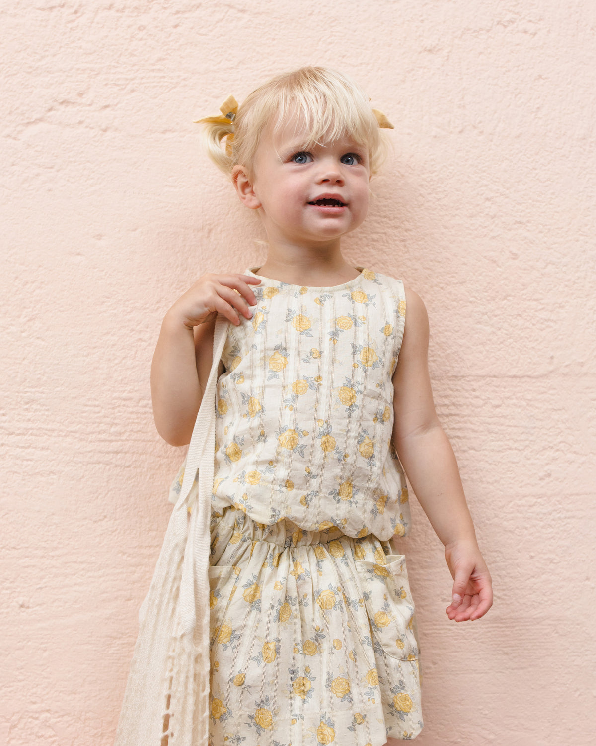 Lenny Top || Lemon Ditsy Flower