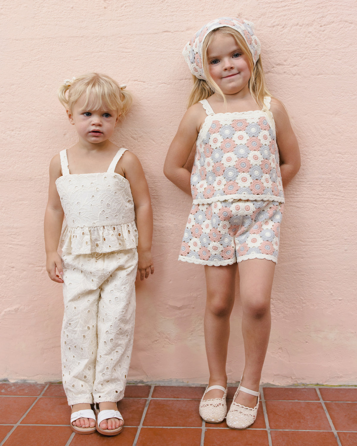 Lili Knit Set || Blue, Light Pink, Ivory