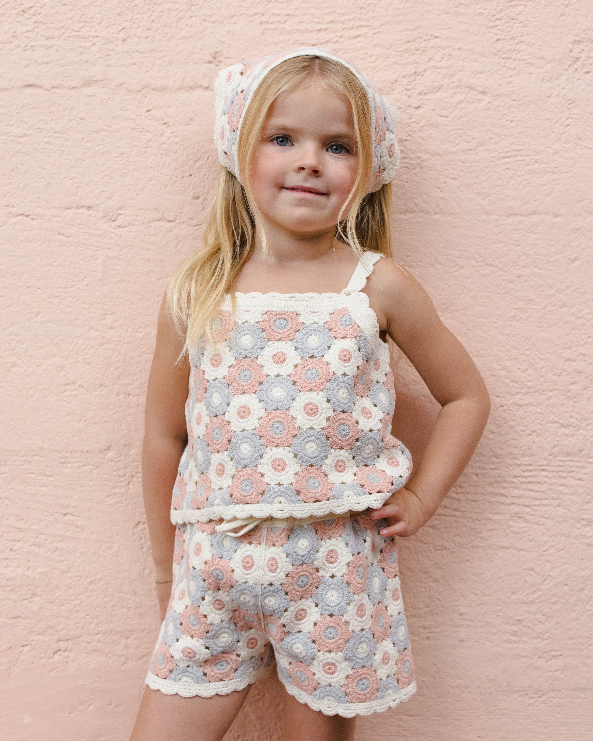 Lili Knit Set || Blue, Light Pink, Ivory