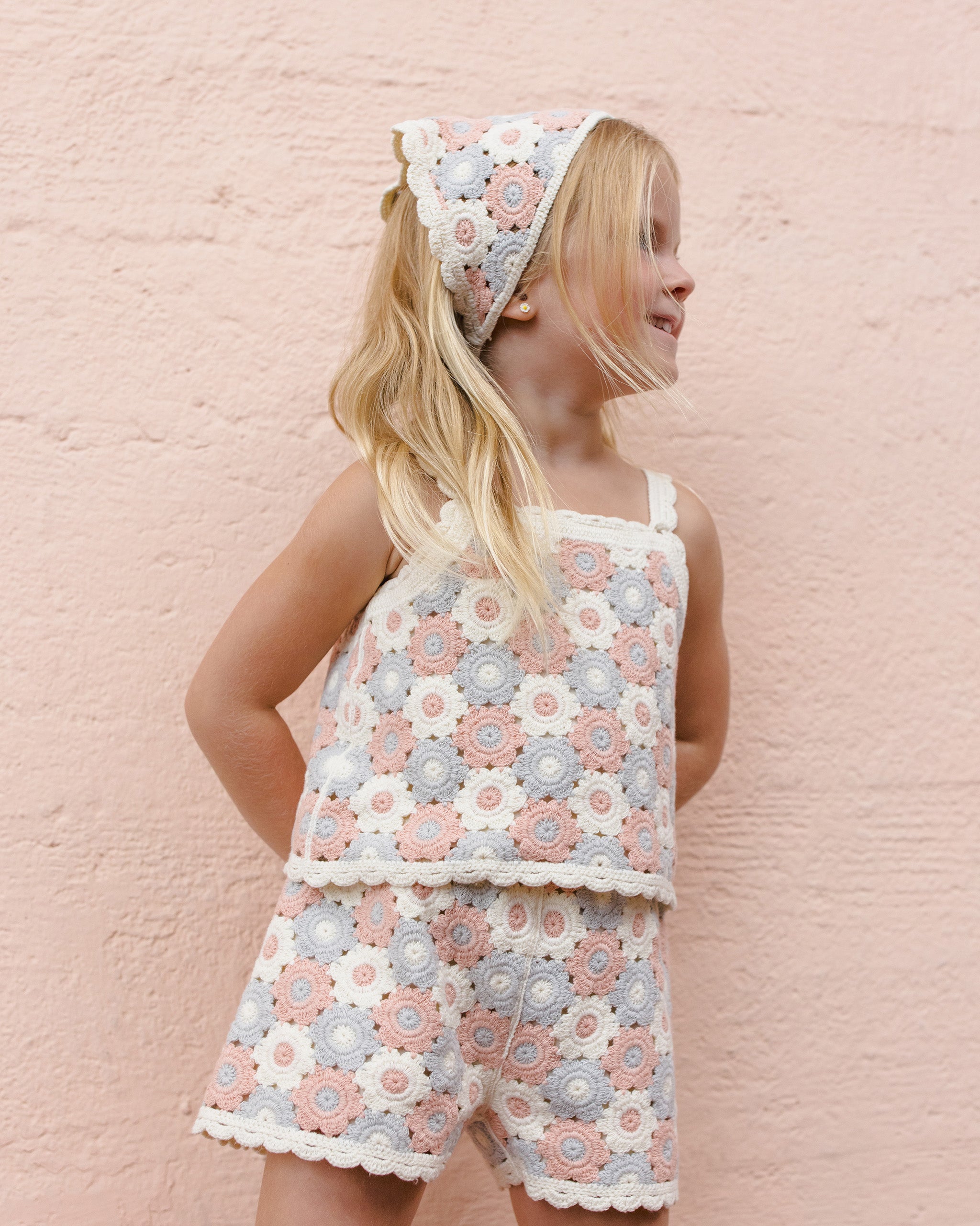 Lili Knit Set || Blue, Light Pink, Ivory