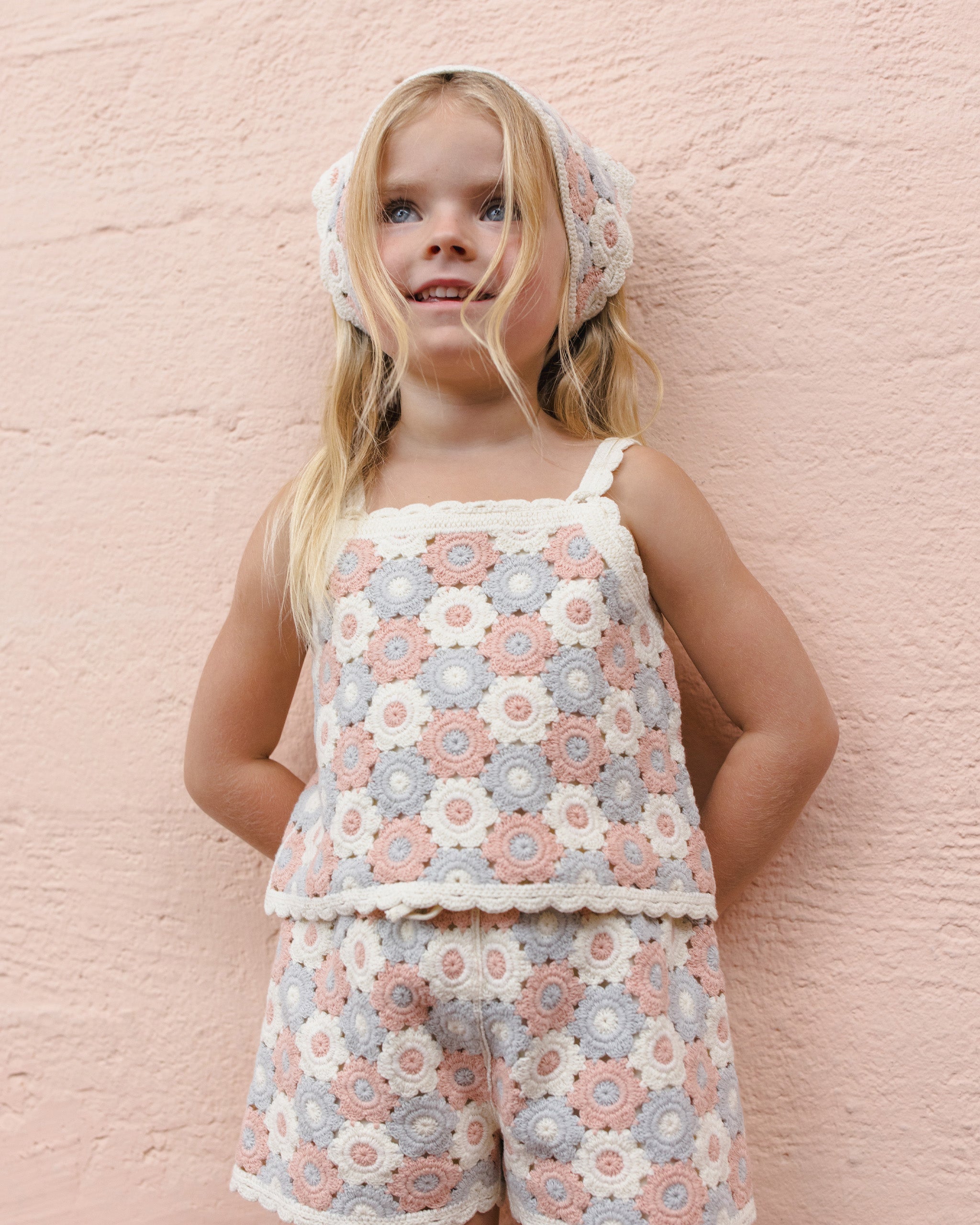 Lili Knit Set || Blue, Light Pink, Ivory