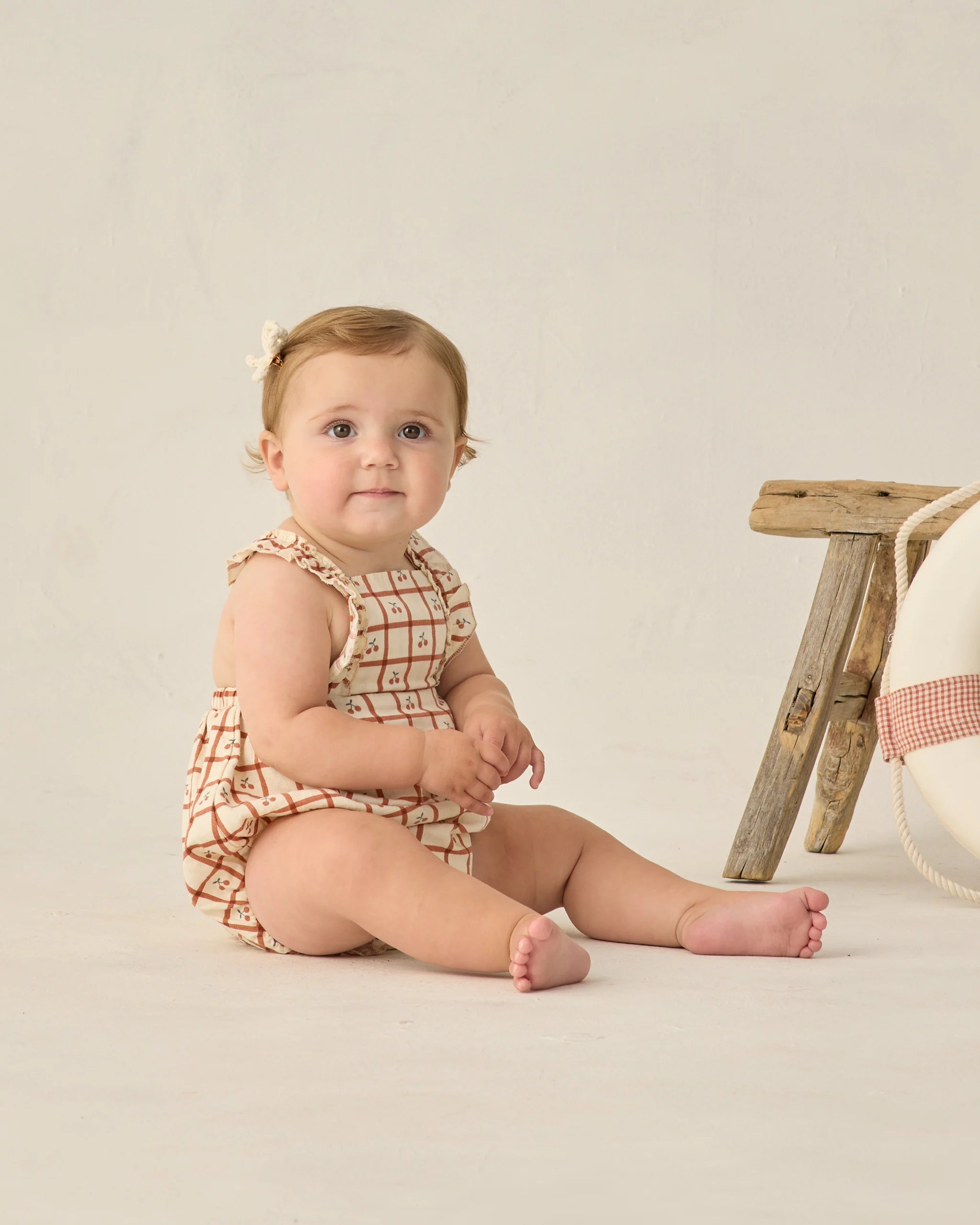 Chiara Romper || Cherry Check