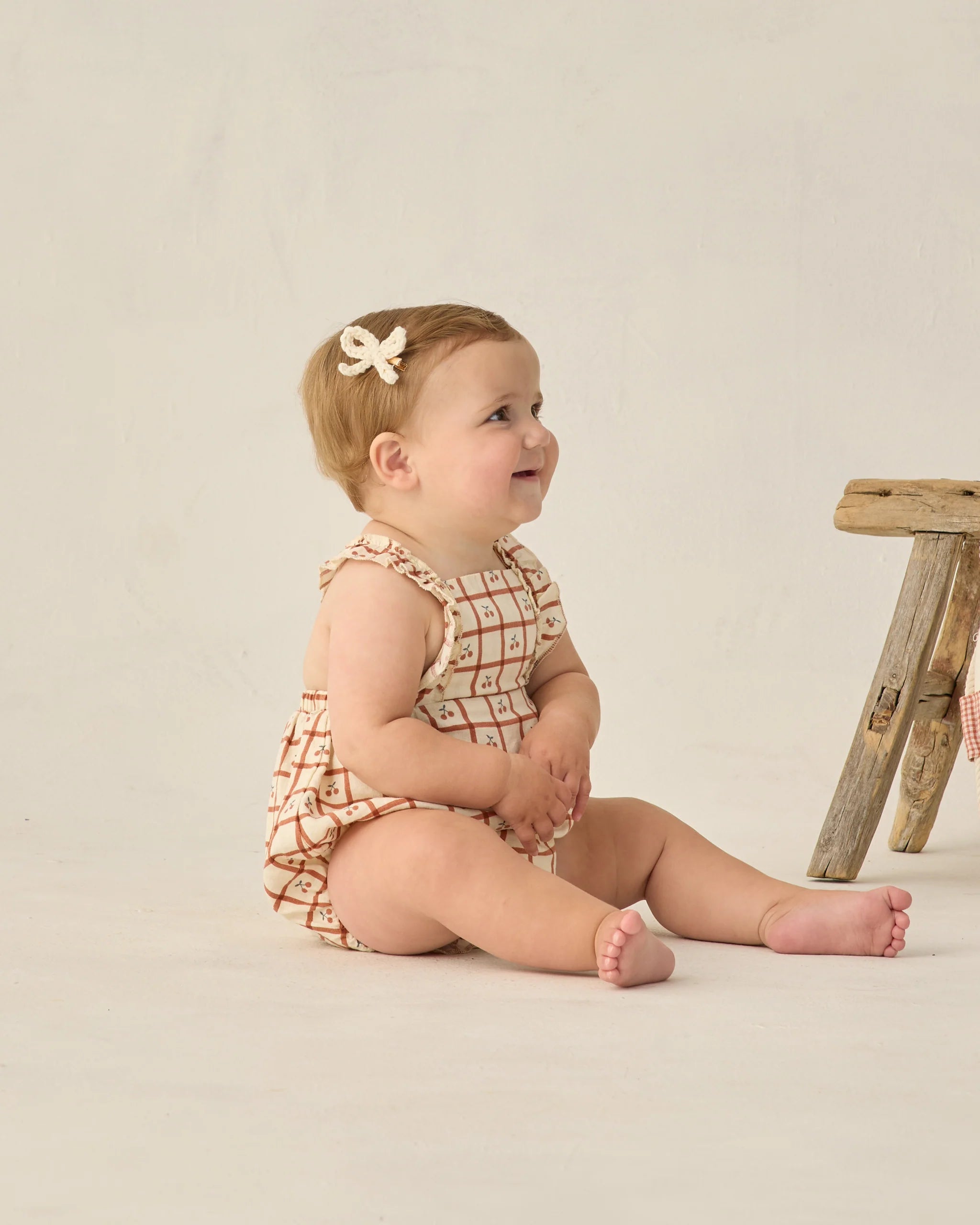 Chiara Romper || Cherry Check