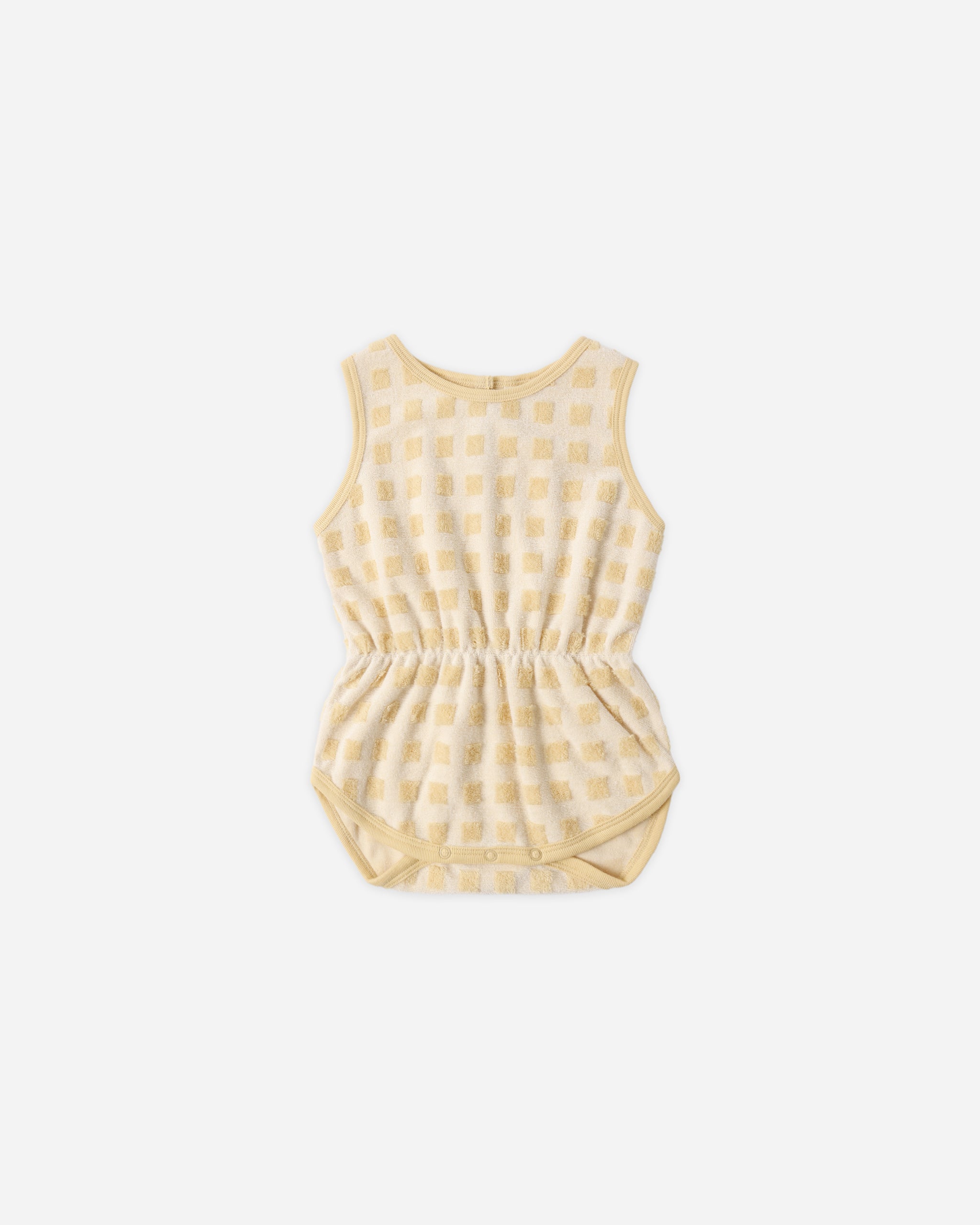 Cinch Playsuit || Butterscotch Grid