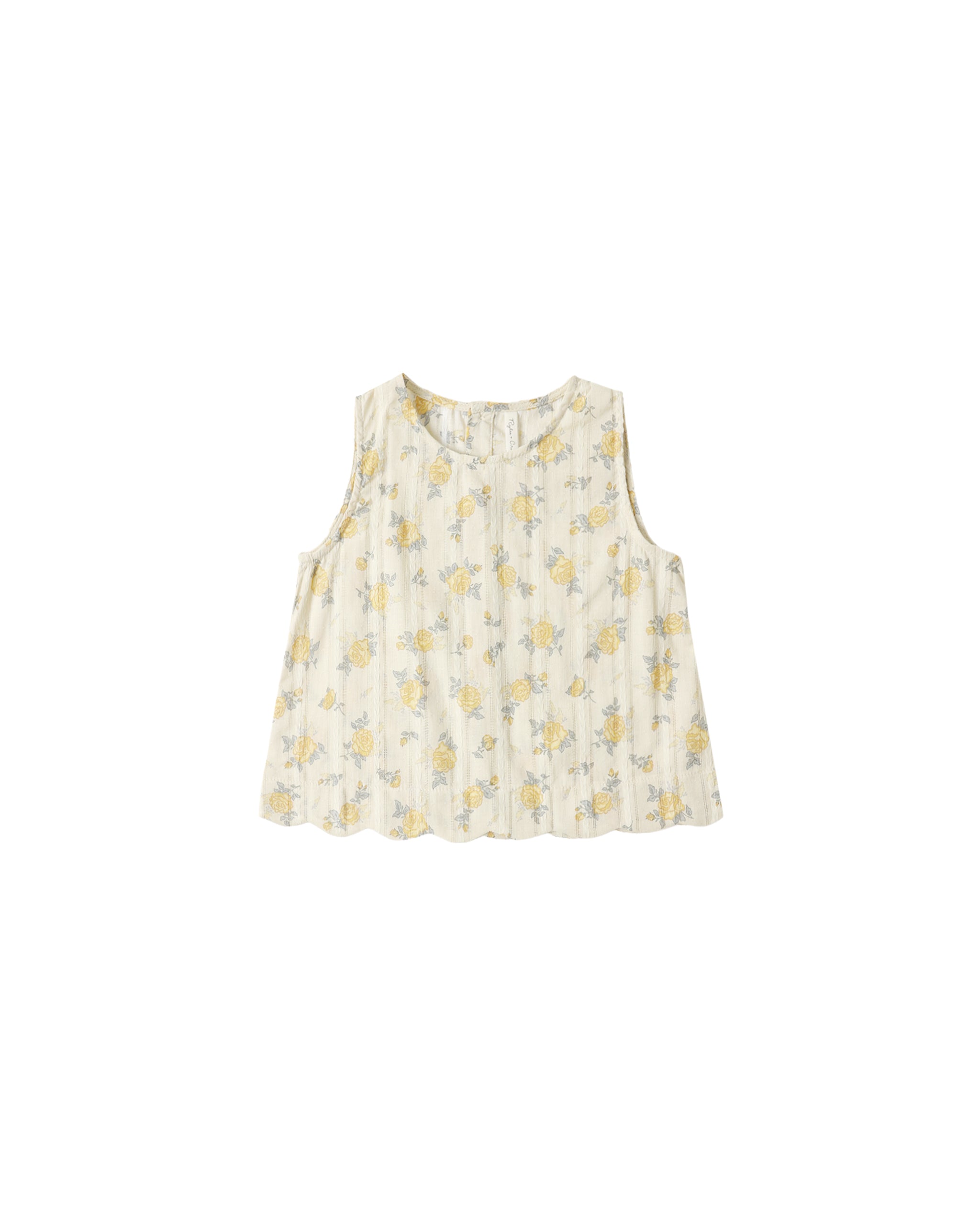 Lenny Top || Lemon Ditsy Flower