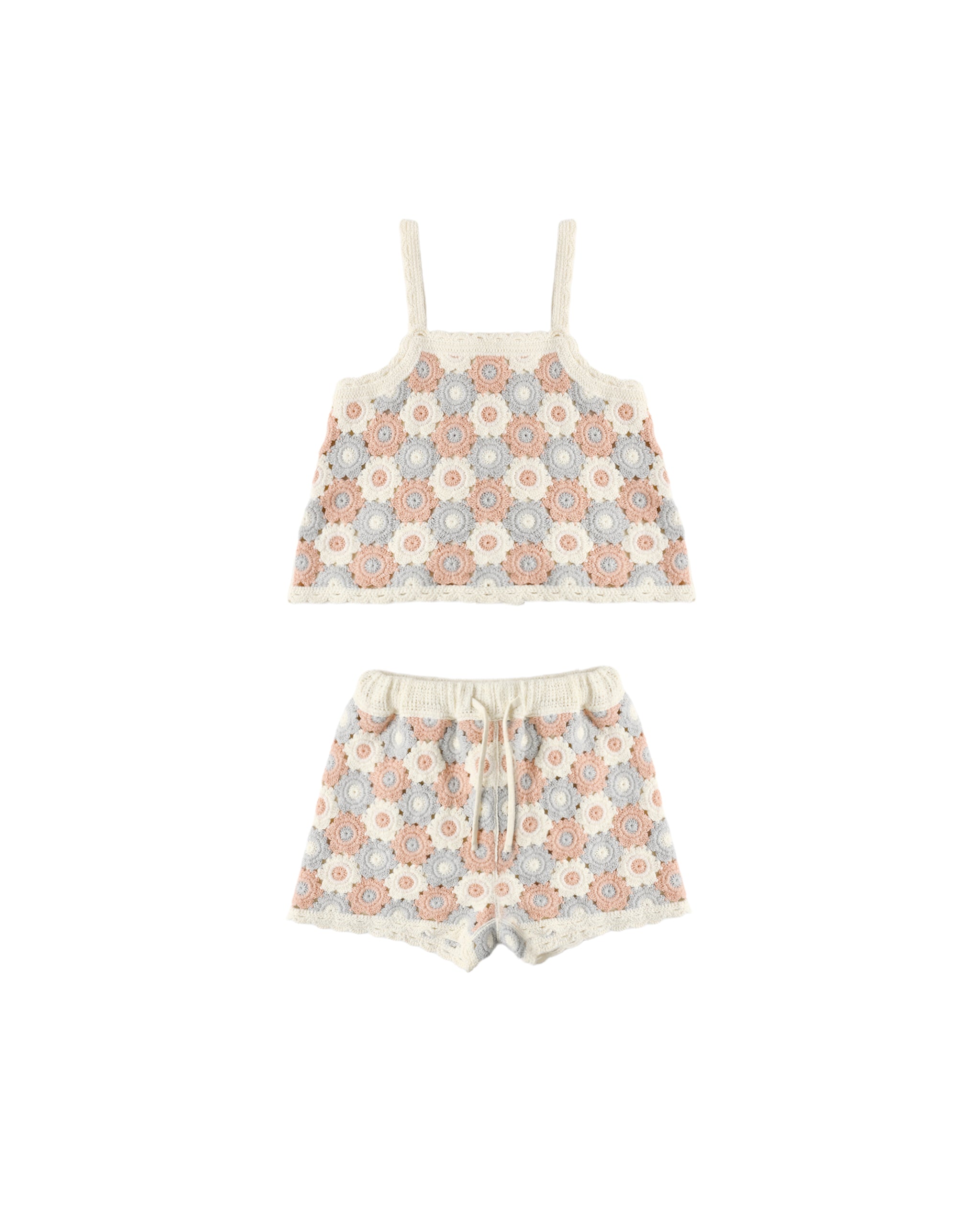 Lili Knit Set || Blue, Light Pink, Ivory