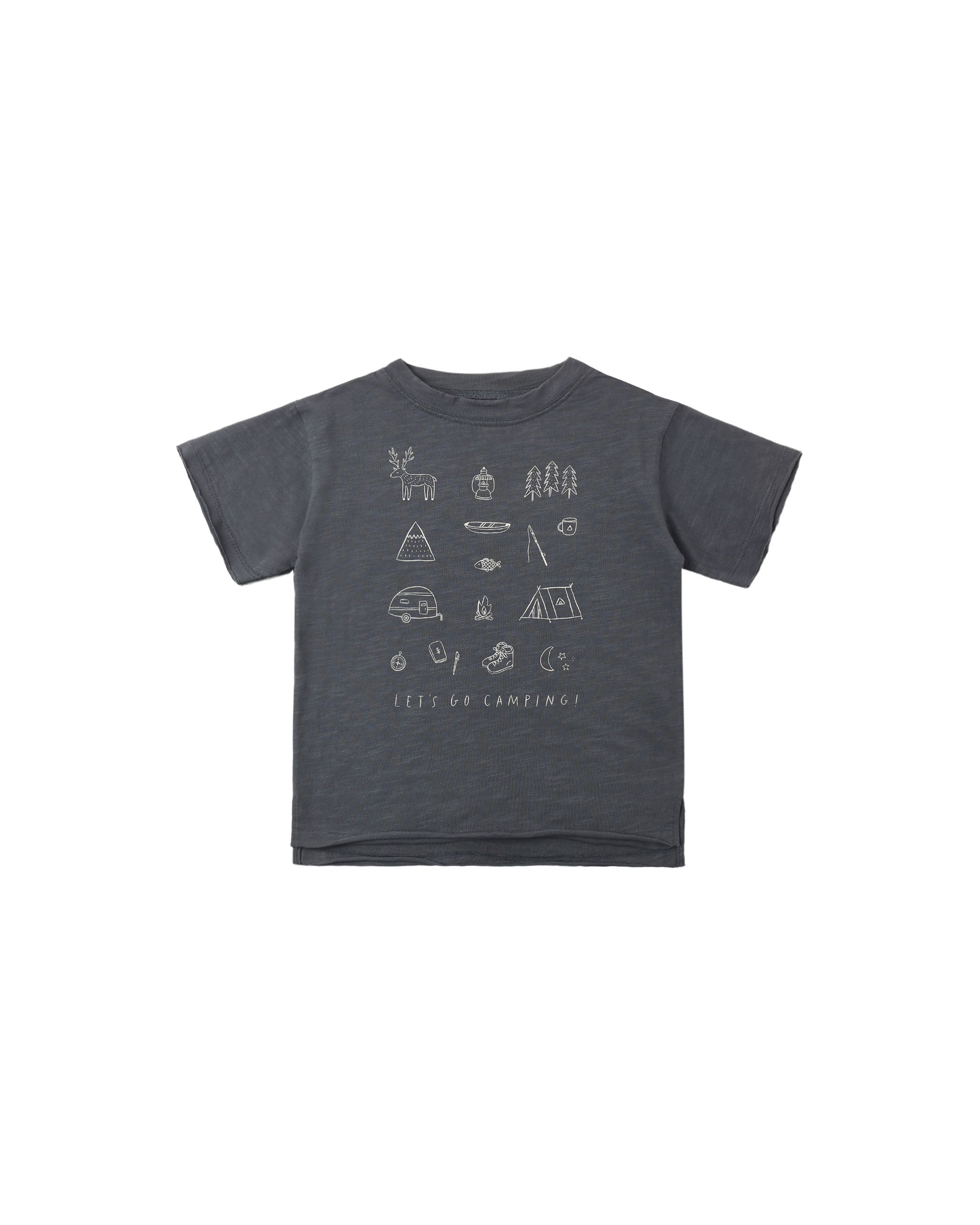 Raw Edge Tee Let's Go Camping