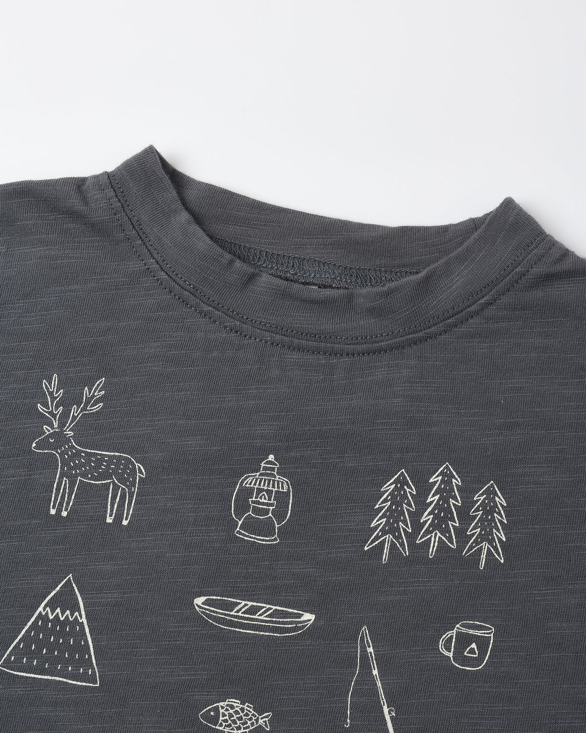 Raw Edge Tee Let's Go Camping