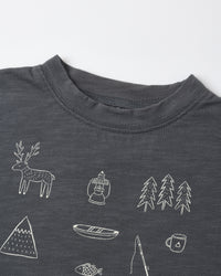 Raw Edge Tee Let's Go Camping