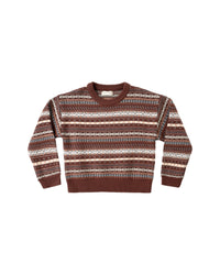 Aspen Sweater Mulberry Multi-Stripe