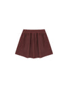 Button Front Mini Skirt || Burgundy