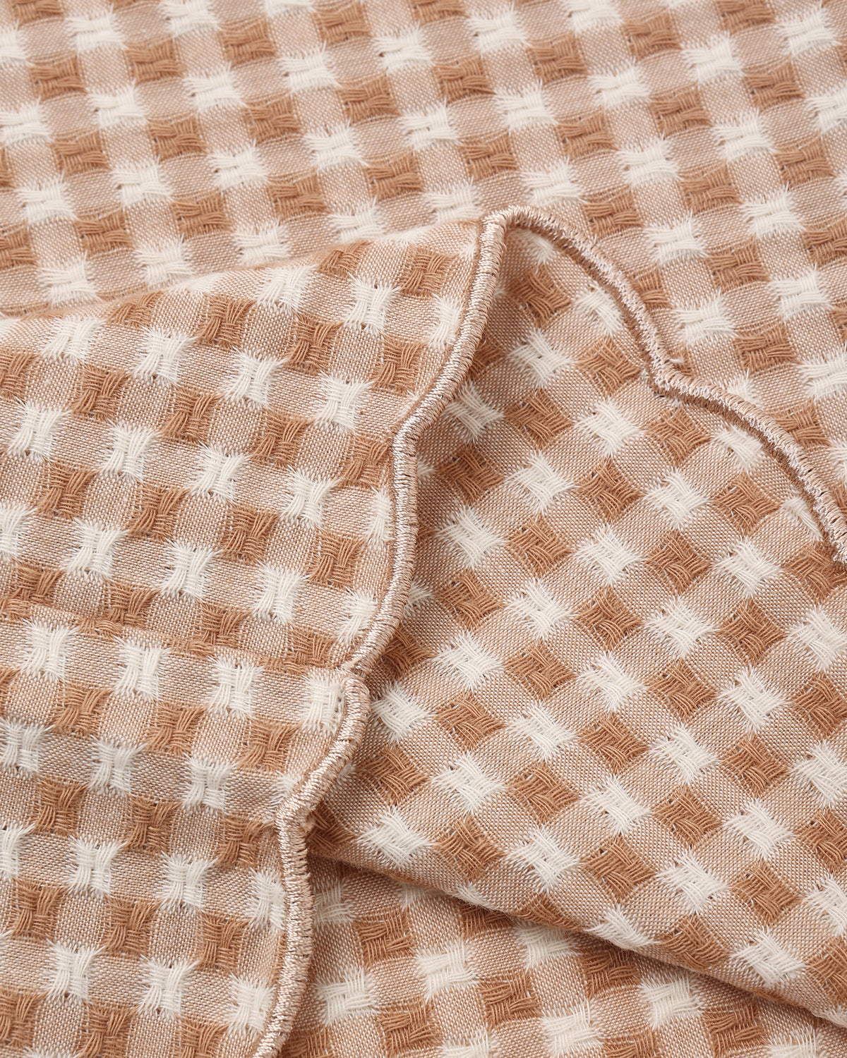 Wide Leg Pant Fawn Gingham