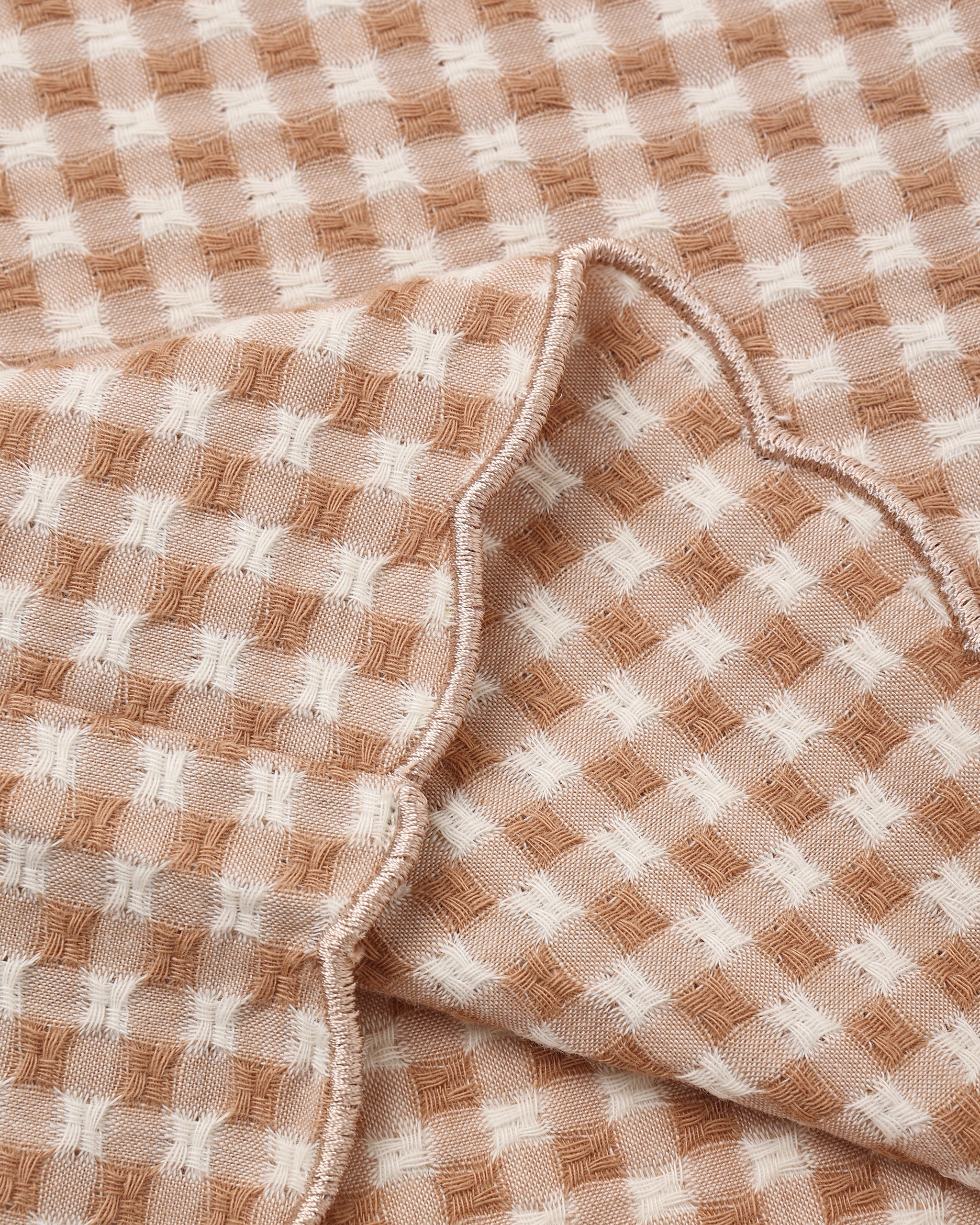 Wide Leg Pant Fawn Gingham