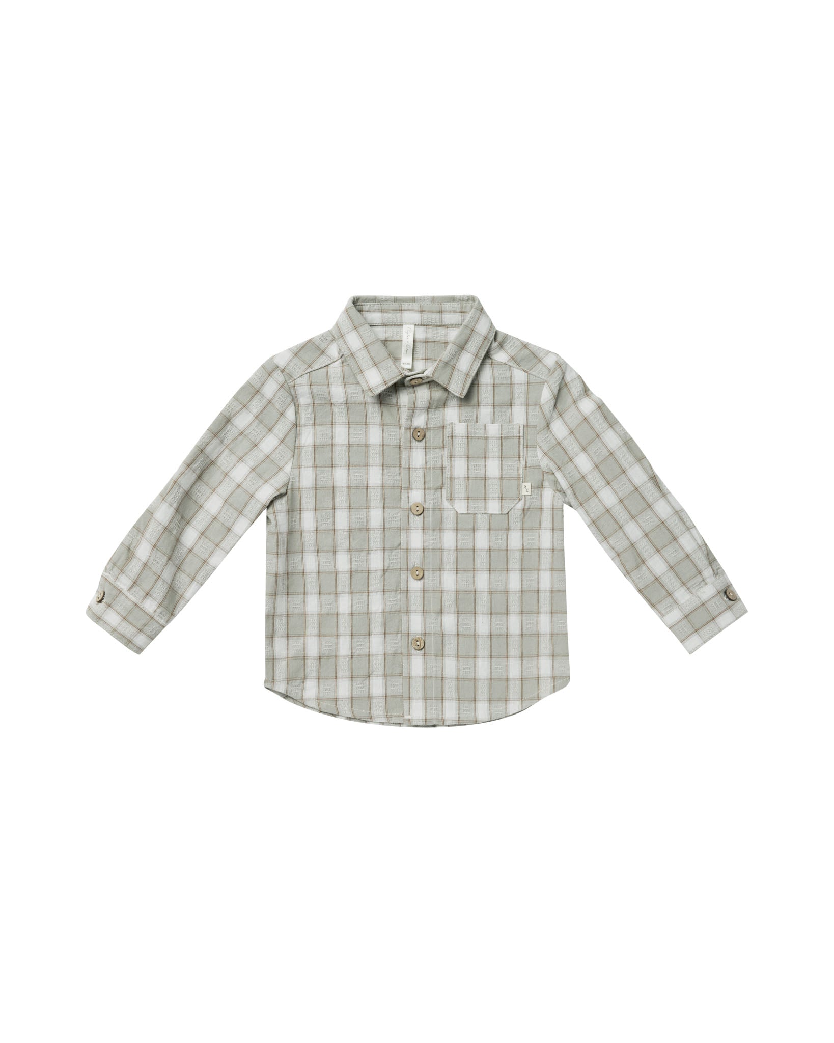 Collared Shirt | Pewter Plaid
