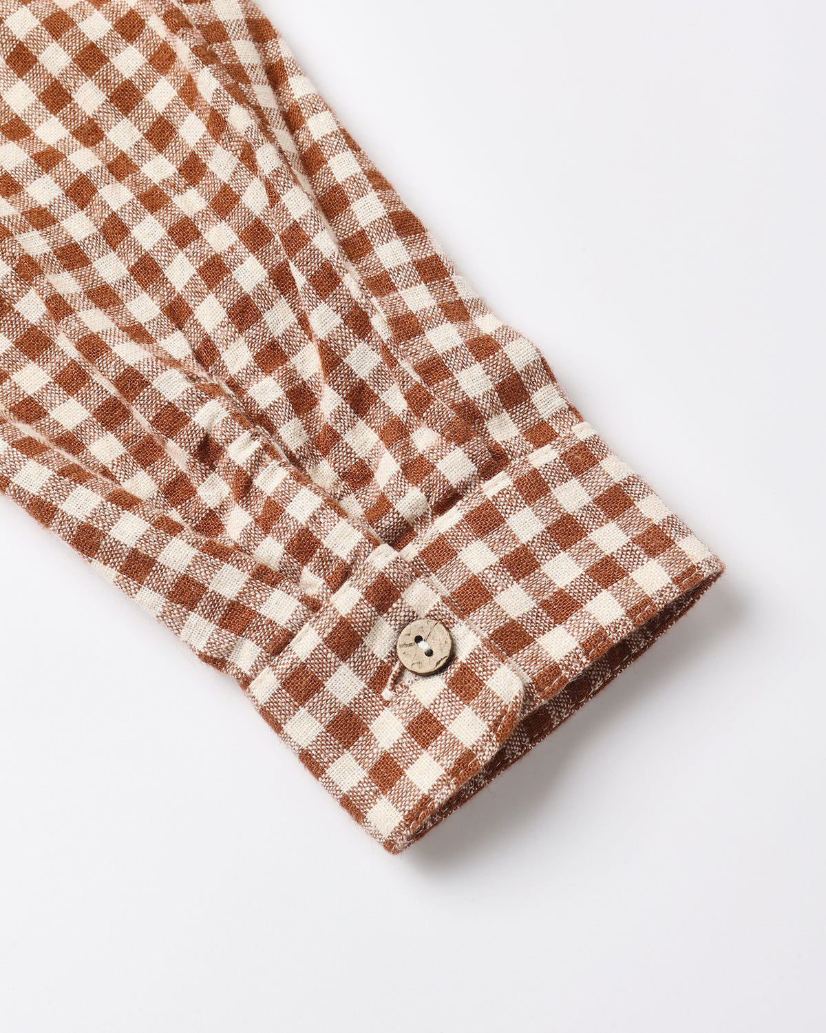 Collared Long Sleeve Shirt Brick Check