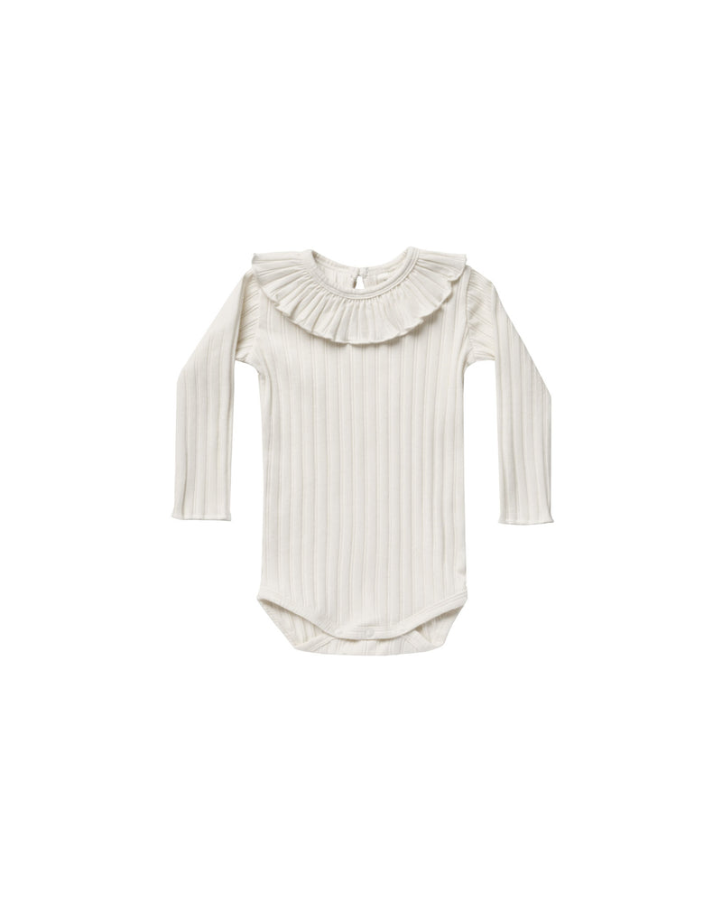 Ruffle Collar Onesie | Ivory