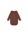 Ruffle Collar Bodysuit || Burgundy