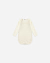 Ruffle Collar Bodysuit || Natural
