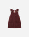 Odette Overall Dress || Burgundy
