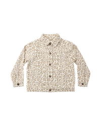 Denim Chore Coat Leopard