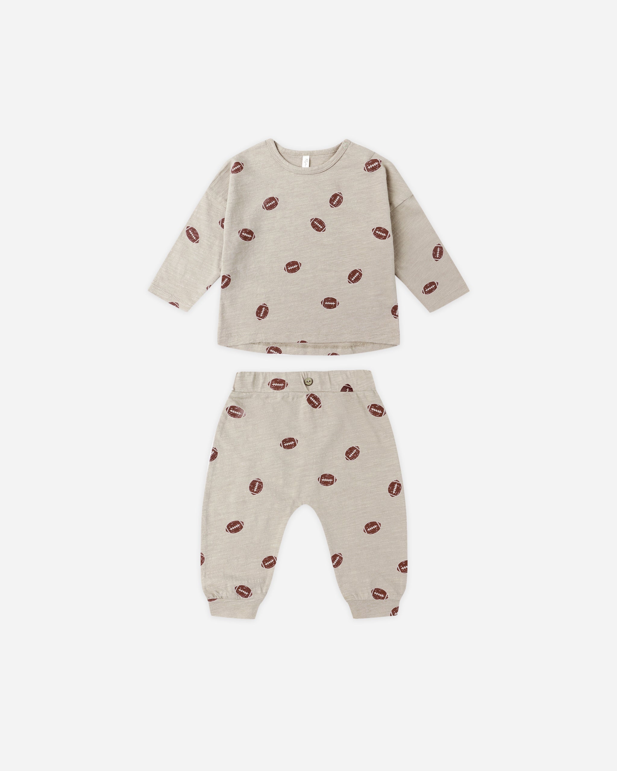 Long Sleeve Tee + Pant Set || Football