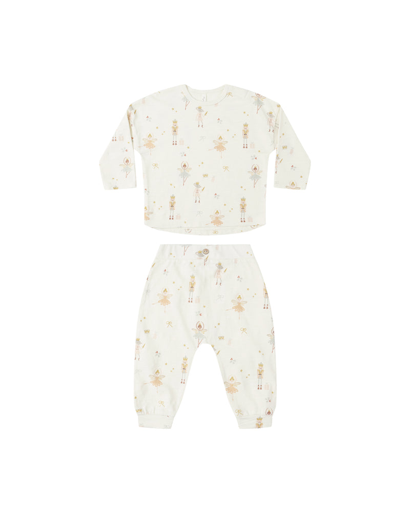 Long Sleeve Tee + Pant Set || Nutcracker