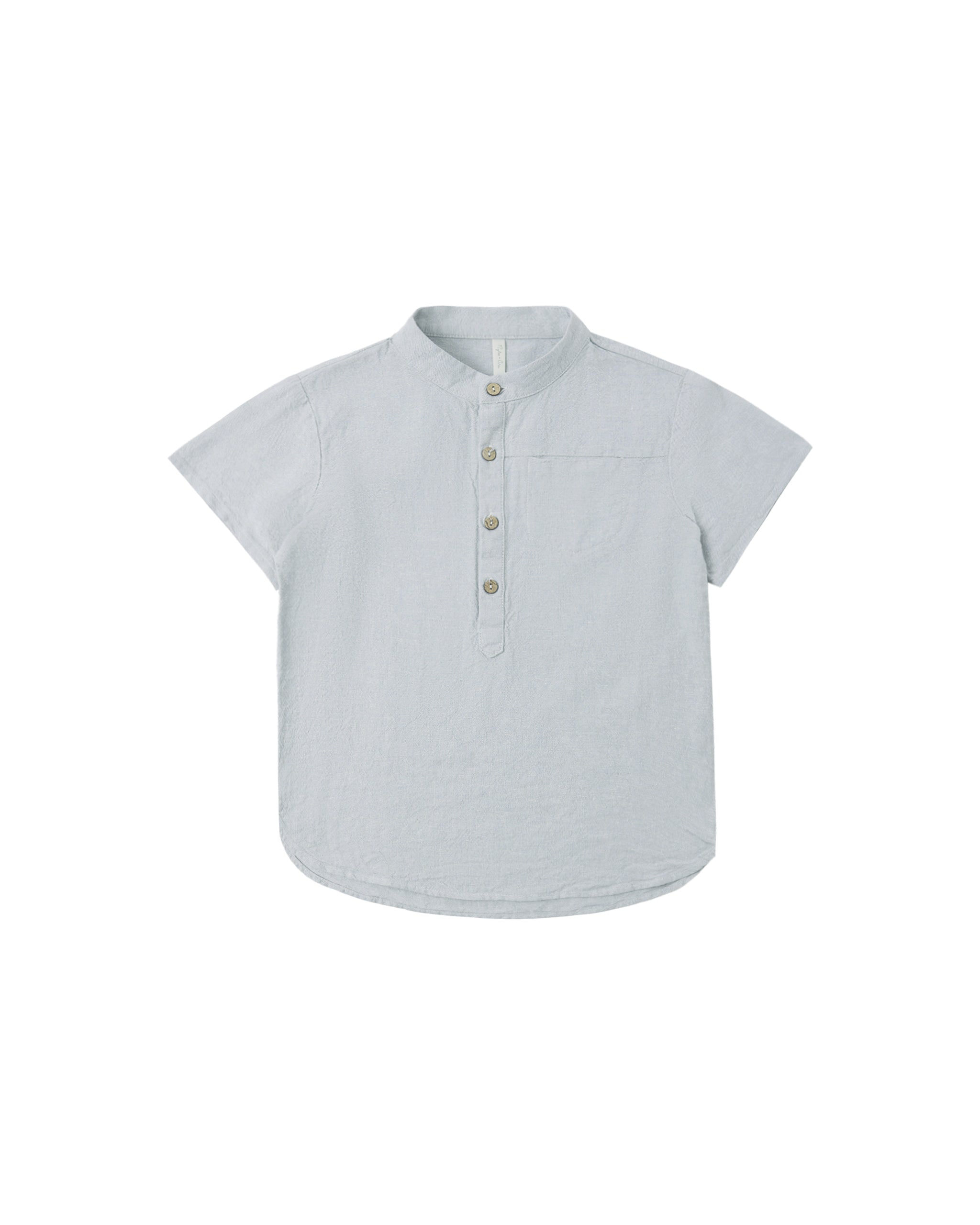 Mason Shirt || Heathered Light Blue
