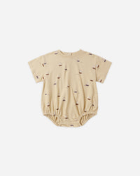 Relaxed Bubble Romper || Sailboats