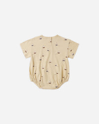 Relaxed Bubble Romper || Sailboats
