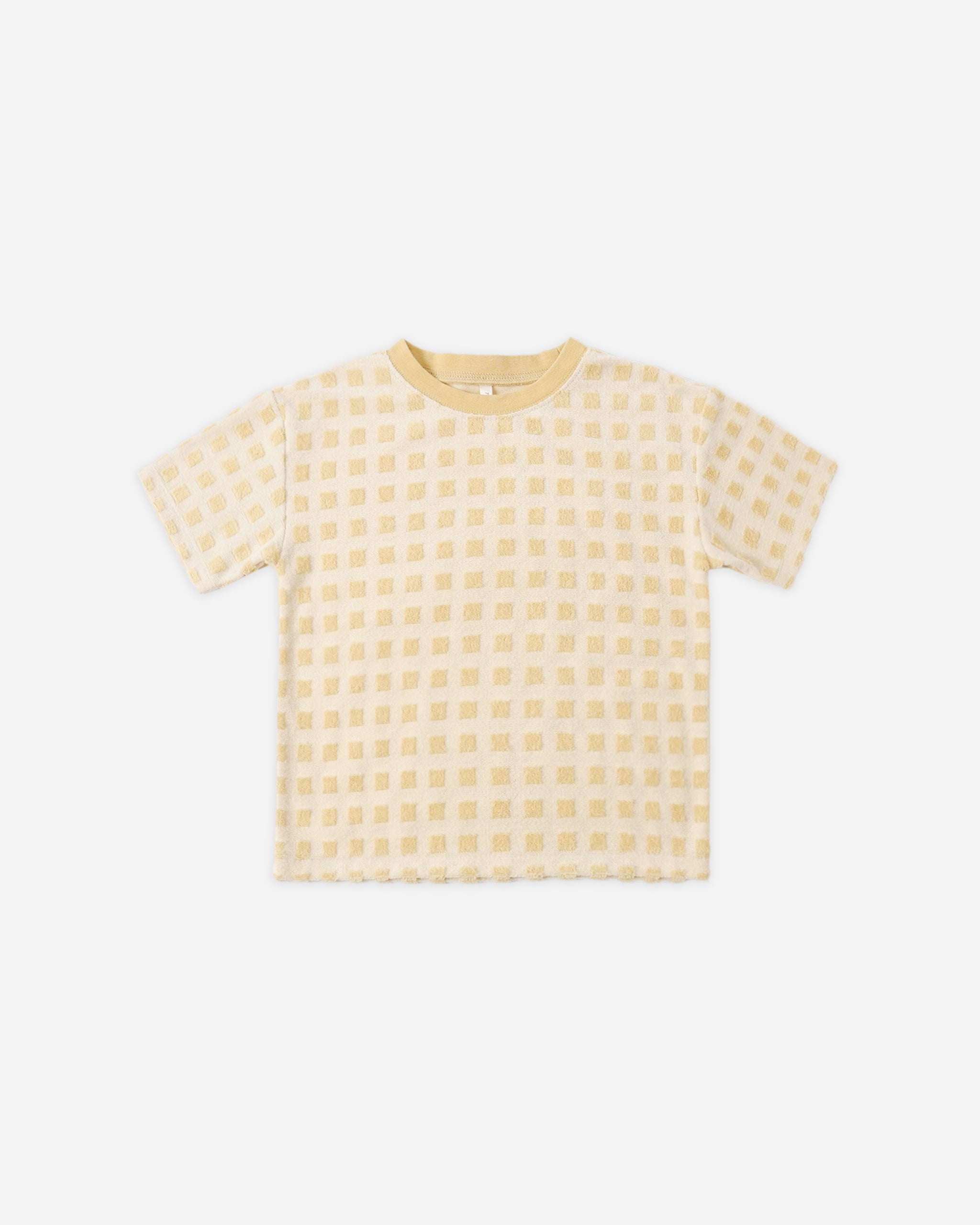 Relaxed Tee || Butterscotch Grid