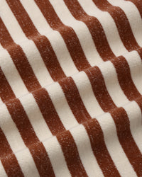 Relaxed Long Sleeve Tee Brick Stripe