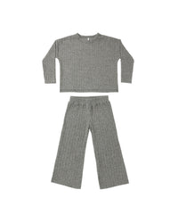 Cozy Rib Knit Set | Evergreen