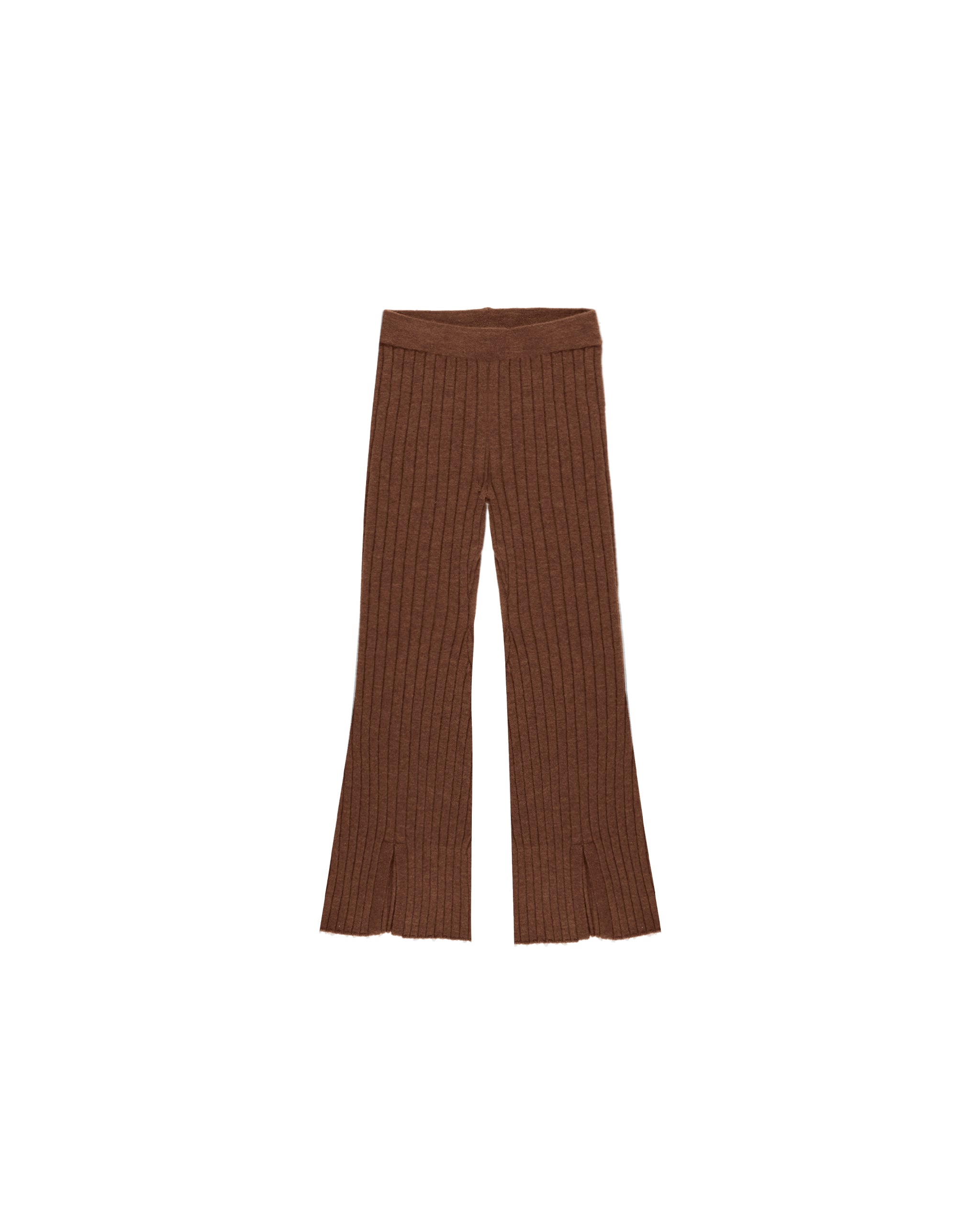 Flare Knit Pant || Brown