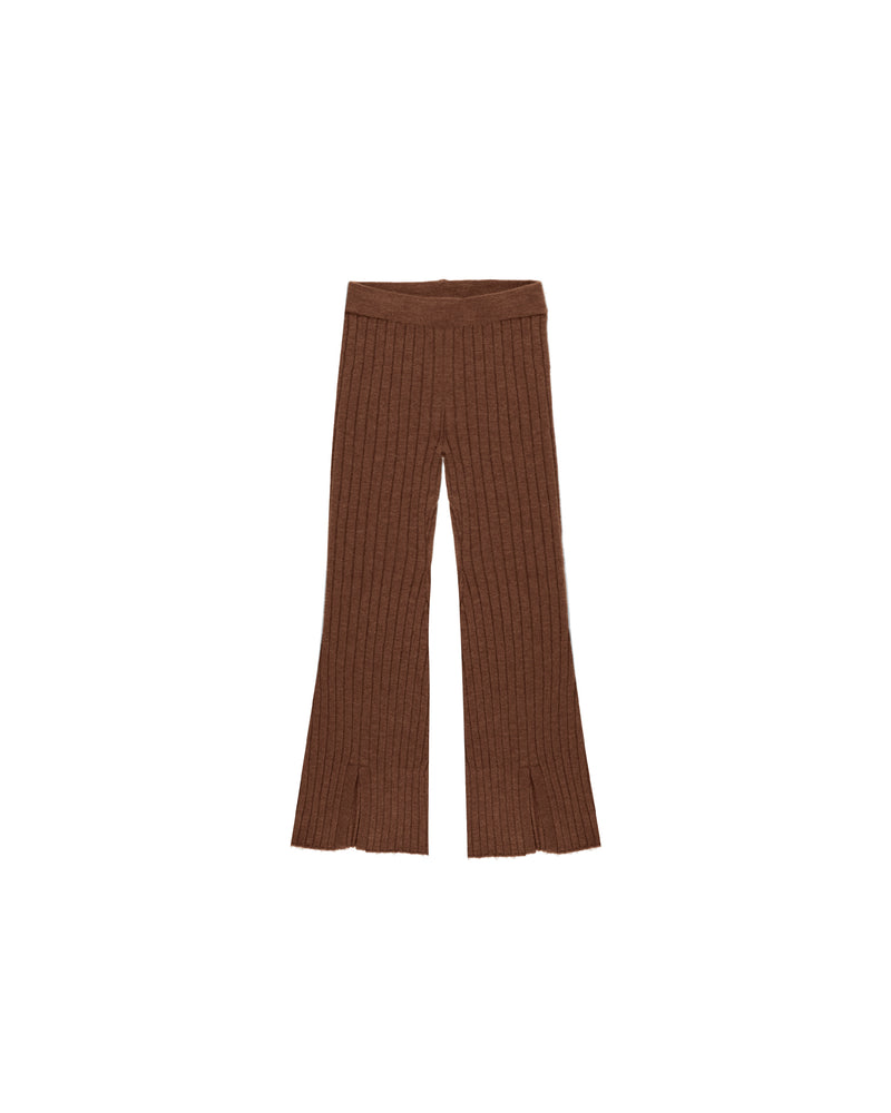 Flare Knit Pant || Brown