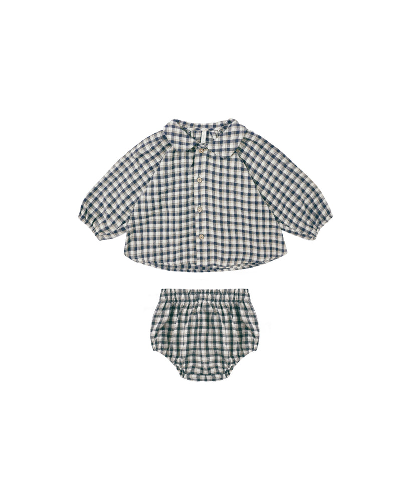 Nellie Set || Navy Check