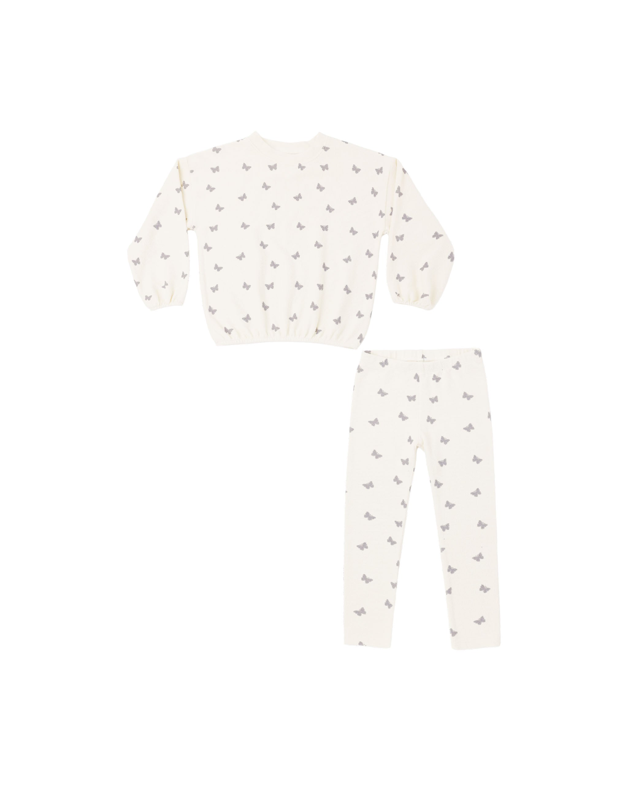 Spongey Knit Set Butterfly Ditsy