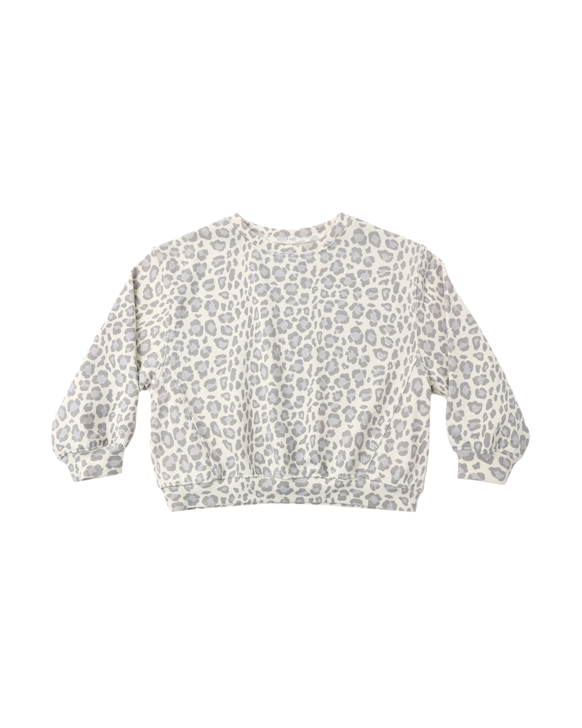 Oversized Sweatshirt Blue Leopard