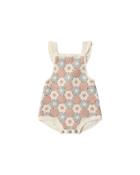 Crochet Romper || Blue, Light Pink, Ivory